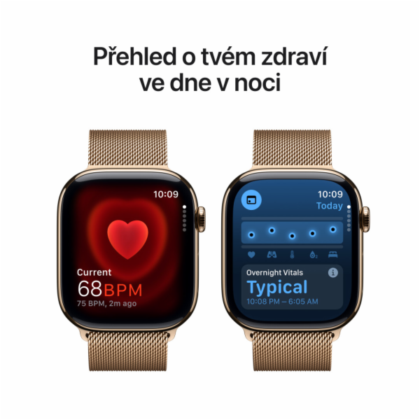 Apple Watch Series 10 GPS + Cellular 46mm Gold Titanium C...