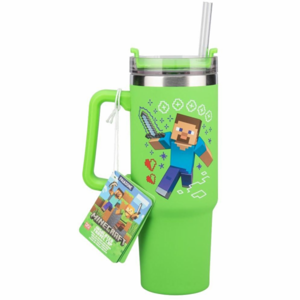 Paladone Minecraft hrnek s brčkem - Steve (900 ml)