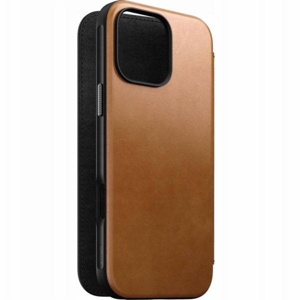 Nomad Kožené pouzdro Folio, anglická hnědá-C - iPhone 16 ...