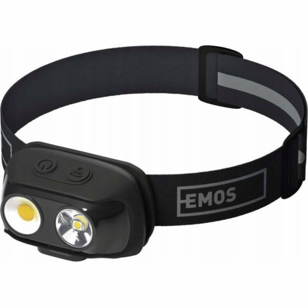 EMOS COB LED nabíjecí čelovka P3542, 500 lm, 130 m, Li-po...