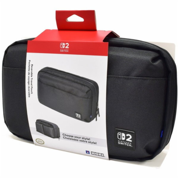 HORI Nintendo Switch 2 Reversible Travel Pouch, Black