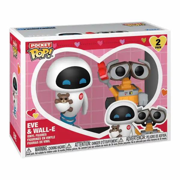 POP! Klíčenka 2Pack Eve and Wall-E Valentine (Disney)