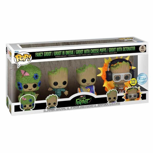 POP! 4 Pack Marvel: I Am Groot - Groot Special Edition (G...