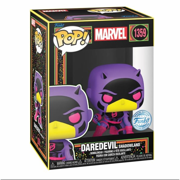POP! Daredevil Shadowland Black Light (Marvel) Special Ed...