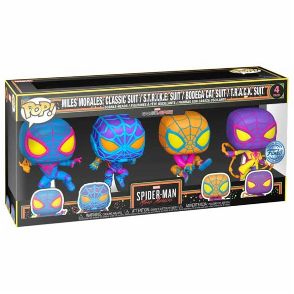 POP! 4 Pack Spider Man Miles Morales (Marvel) Special Edi...