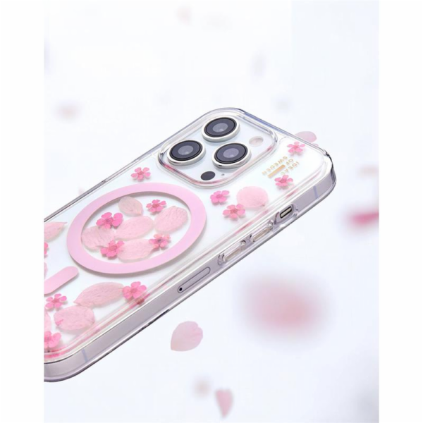iDeal Fashion Clear Case MagSafe iPhone 16 Pro Cherry Blo...