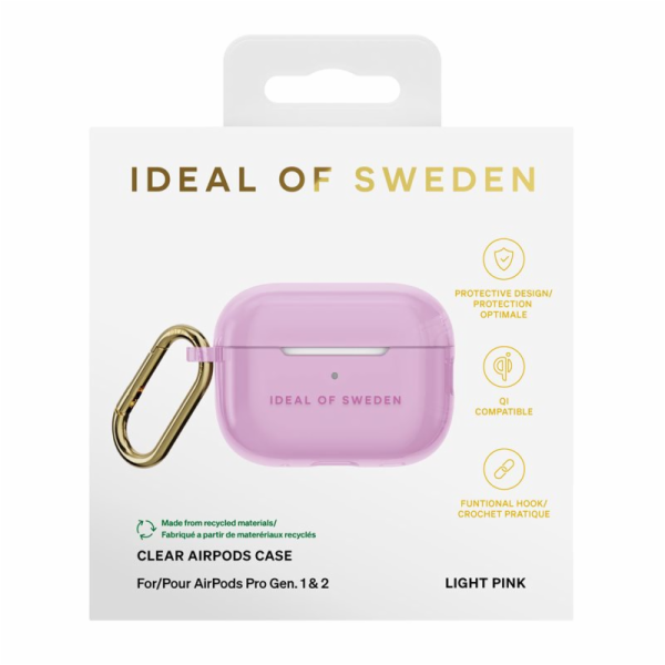 iDeal Clear AirPods Case PRO 1/2 Light Pink