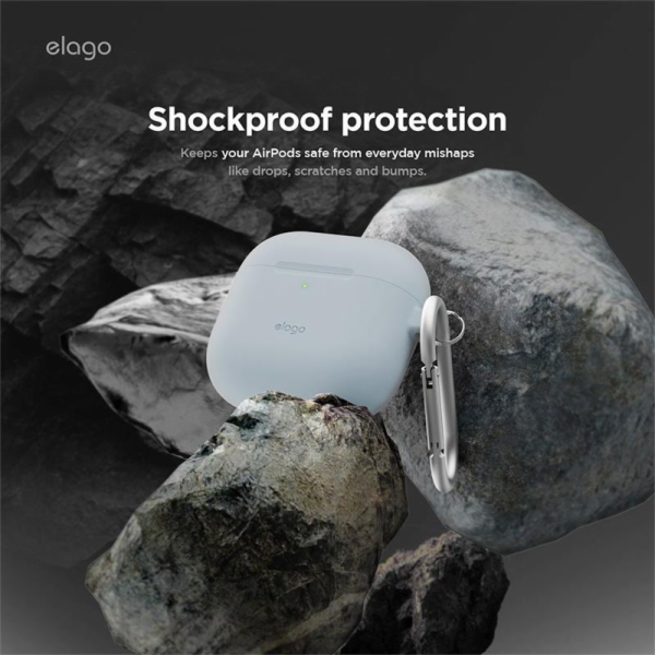 Elago Airpods 4 Silicone Hang Case - Light Blue