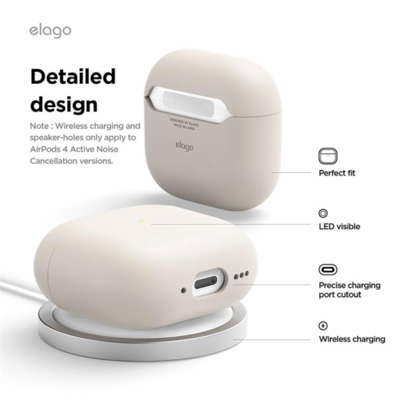 Elago Airpods 4 Liquid Hybrid Case - Pink