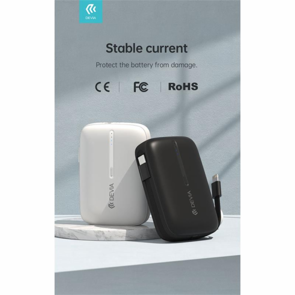 Devia powerbank Kintone Built-in Dual Cable 10000 mAh - B...