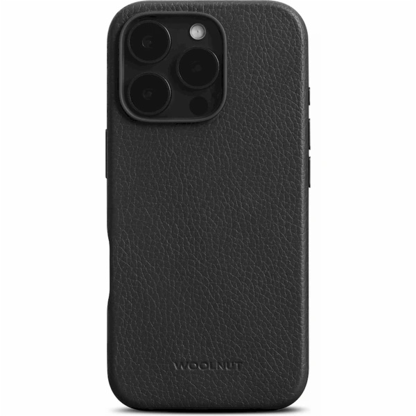 Woolnut Leather Case pro iPhone 16 Pro Max - Black