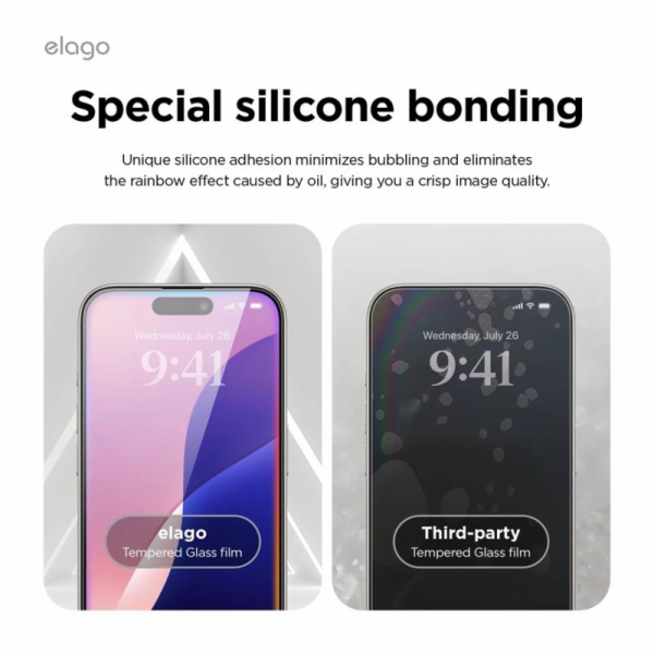 Elago ochranné sklo pro iPhone 16 Pro Max - Crystal Clear