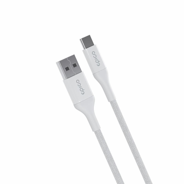 iStores by Epico Braided Cable 1.2m USB-C to USB-A - bílý