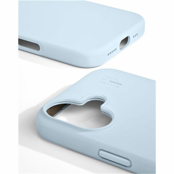 iDeal Silicone Case MagSafe iPhone 16 Light Blue