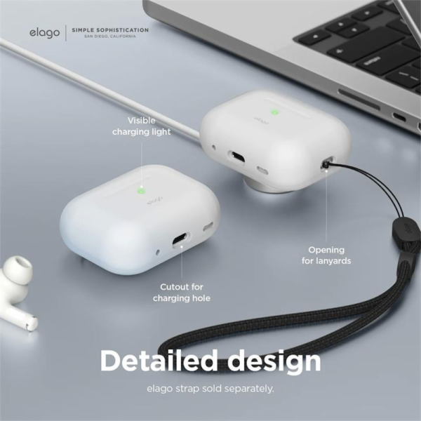 Elago Airpods Pro 2 Silicone Case - Nightglow Blue