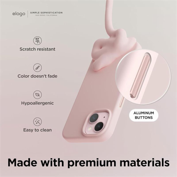 Elago kryt Silicone Case Magsafe pro iPhone 15 - Lovely Pink
