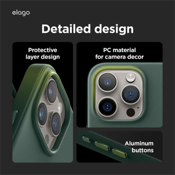 Elago kryt Leather Case Magsafe pro iPhone 15 Pro Max - M...