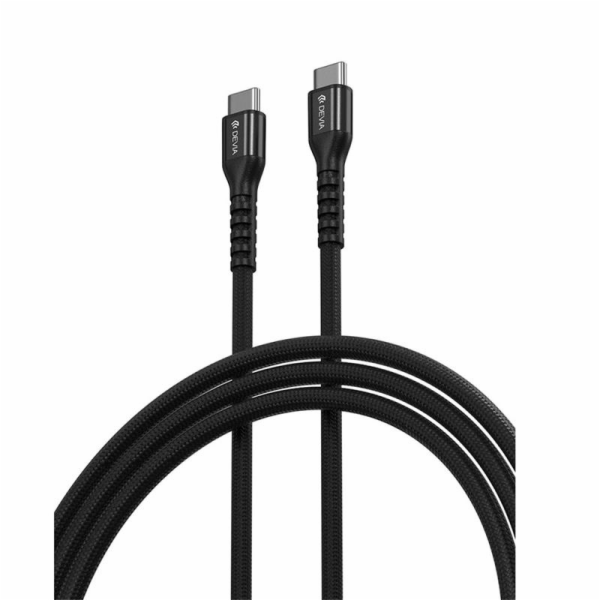 Deví kabel USB-C to USB-C Gracious Woven Cable 1.5m - Black