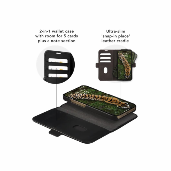 dbramante1928 - Pouzdro Lynge pro iPhone 15 Pro Max, černá