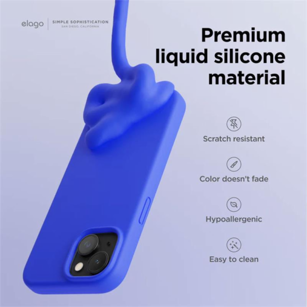 Elago kryt Silicone Case pro iPhone 15 Plus - Midnight Green
