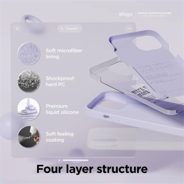 Elago kryt Silicone Case pro iPhone 15 - Aqua Sky