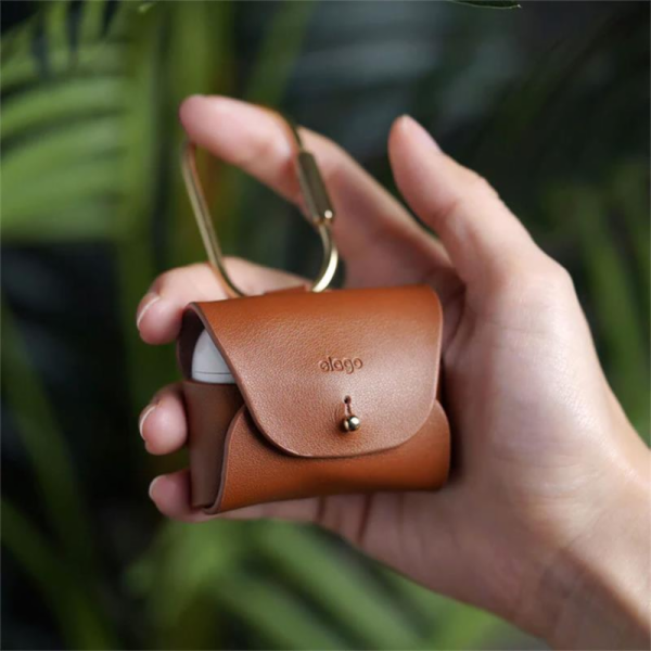 Elago Airpods Pro/Pro 2 Leather Case - Brown