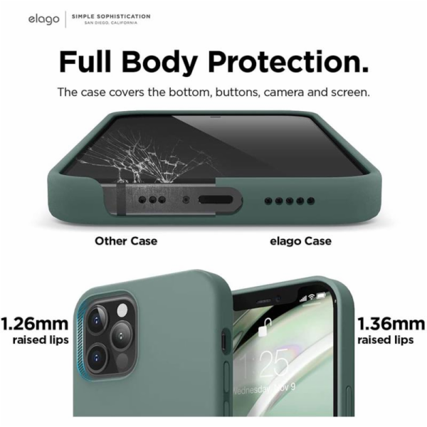 Elago kryt Silicone Case pro iPhone 12/12 Pro - Midnight ...