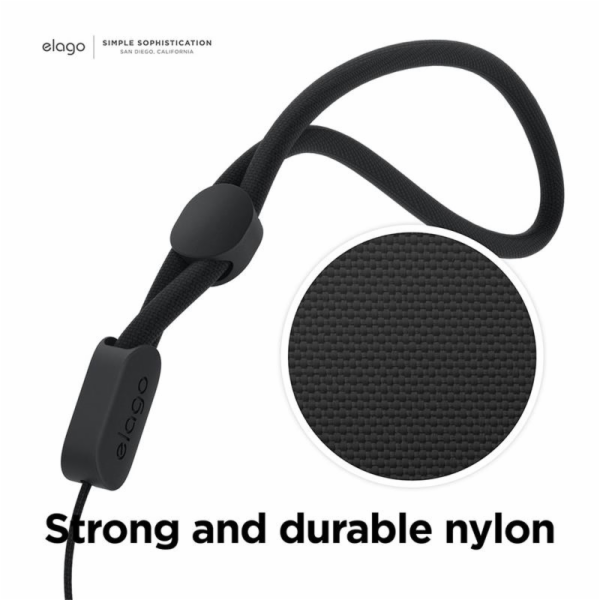 Elago Airpods Pro 2 Silicone Case with Nylon Lanyard - Lo...