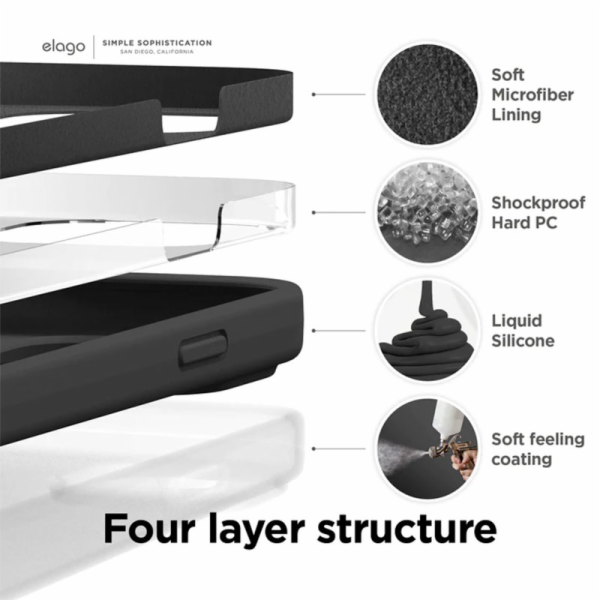Elago kryt Silicone Case pro iPhone 14 Plus - Black
