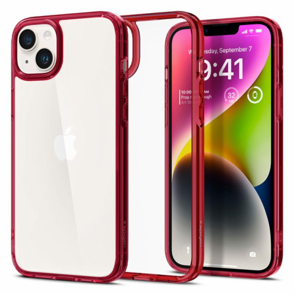 Spigen kryt Ultra Hybrid pro iPhone 14 Plus - Red Crystal