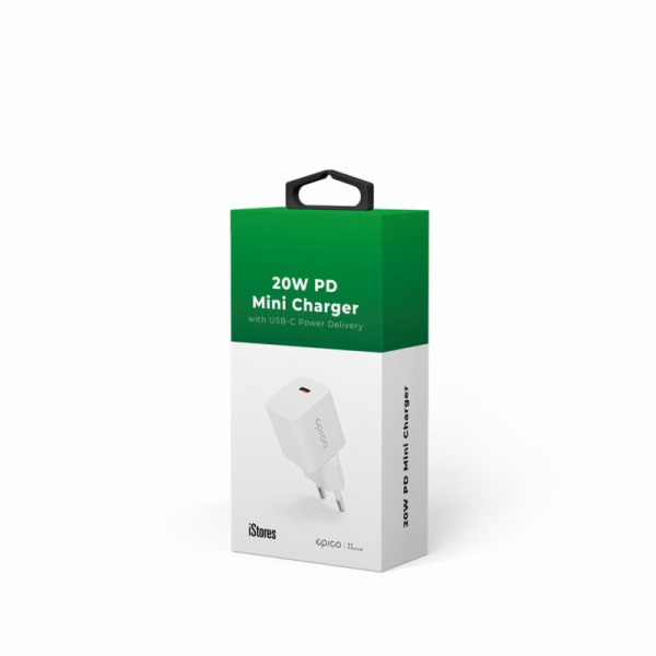 iStores by EPICO 20W PD MINI CHARGER - bílý