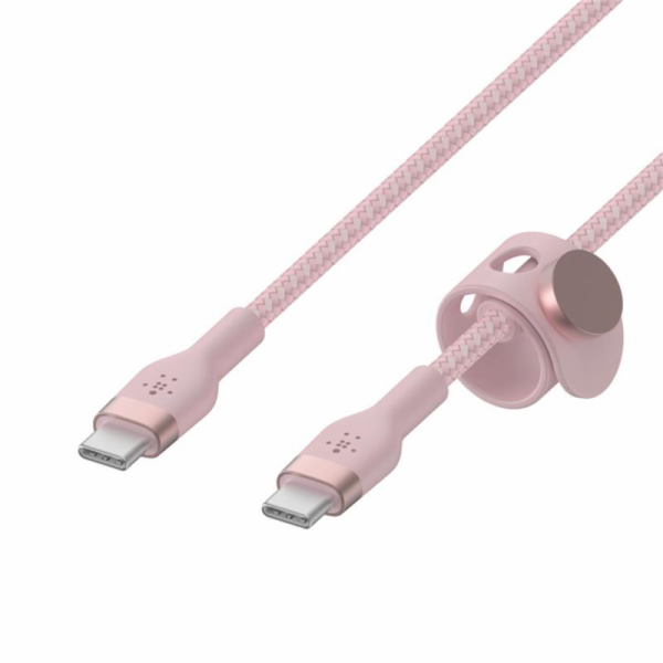 Belkin kabel Boost Charge Pro Flex USB-C to USB-C 1m - Pink