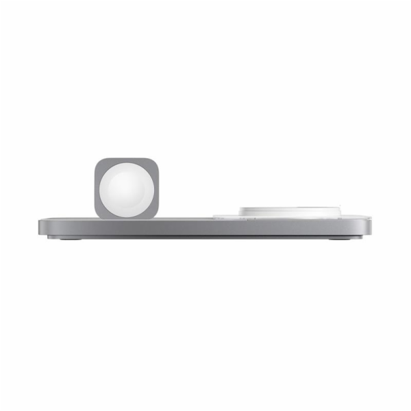 Nomad Base One Max 2-in-1 Magsafe Charger - Silver
