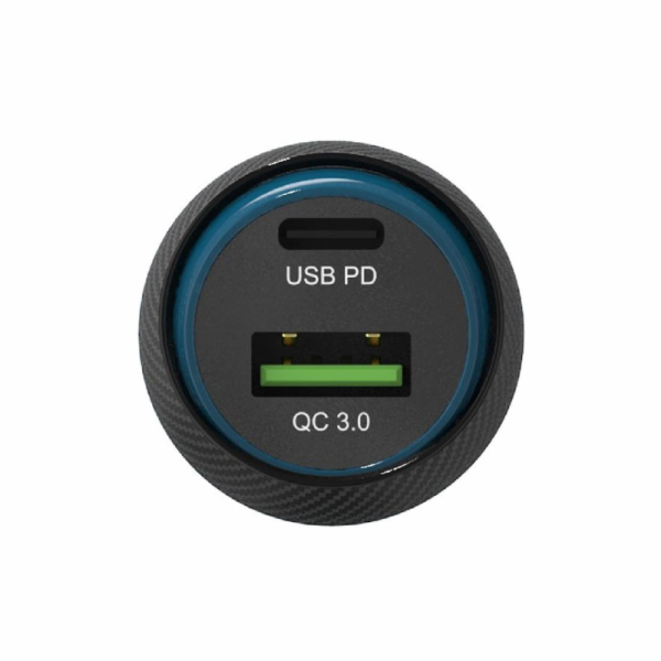 Adam Elements nabíječka do auta OMNIA C1+ 45W PD/QC - Black