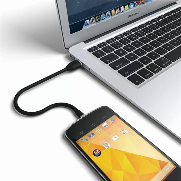 Satechi kabel Flexible USB to Micro USB 0.25m - Black