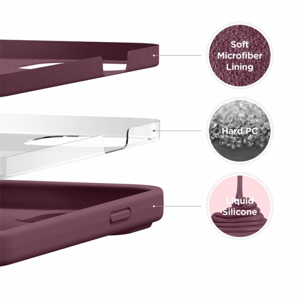 Elago kryt Silicone Case pro iPhone 13 - Burgundy