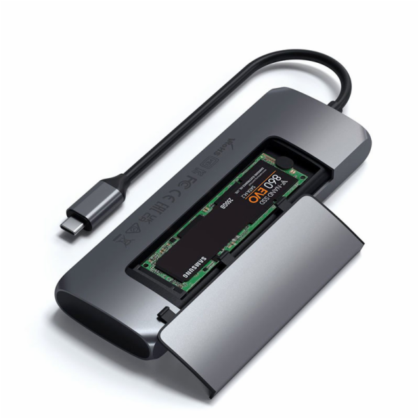 Satechi USB-C Hybrid Multiport adaptér s SSD enclosure - ...