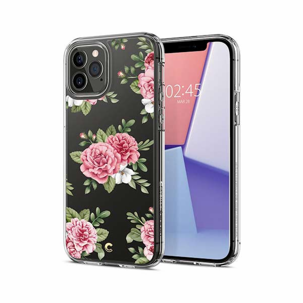 Spigen kryt Cecile pro iPhone 12/12 Pro - Pink Floral
