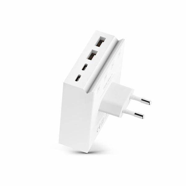 USBePower Hide Mini 27W 4-in-1 wall charger - White