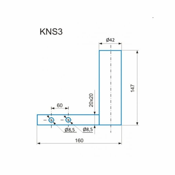 CSAT KNS3 konzole pro malá zařízení s naklápěním