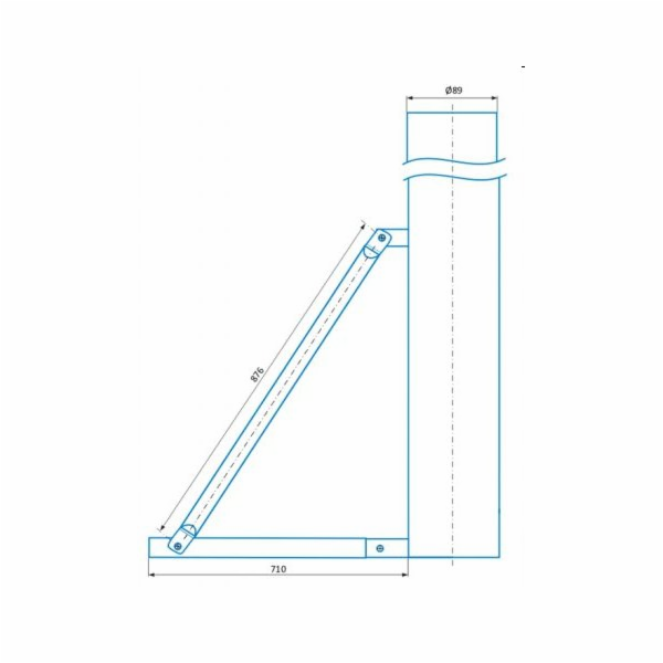CSAT STM1500, stojan - kovová trojnožka masivní, výška 150cm