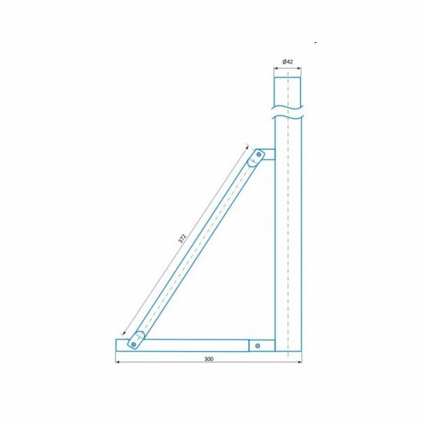 CSAT ST700, stojan - kovová trojnožka, výška 70cm