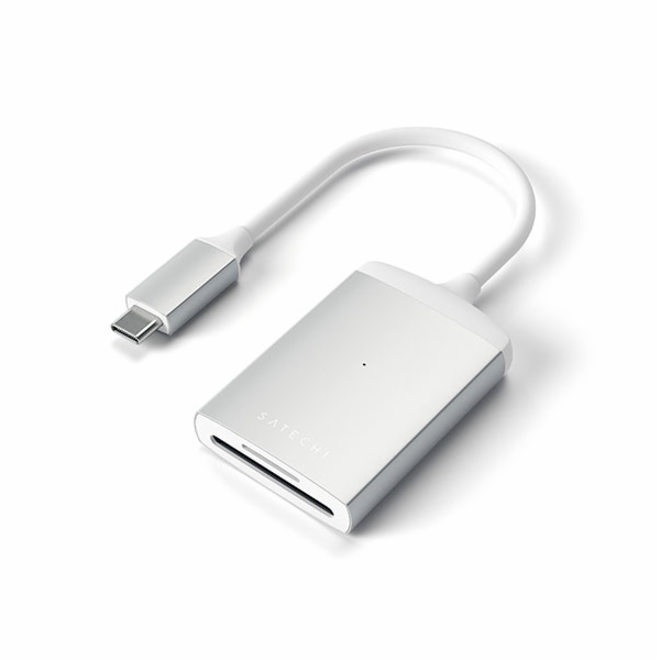 Satechi USB-C Micro/SD Card reader UHS-II - Silver Aluminium