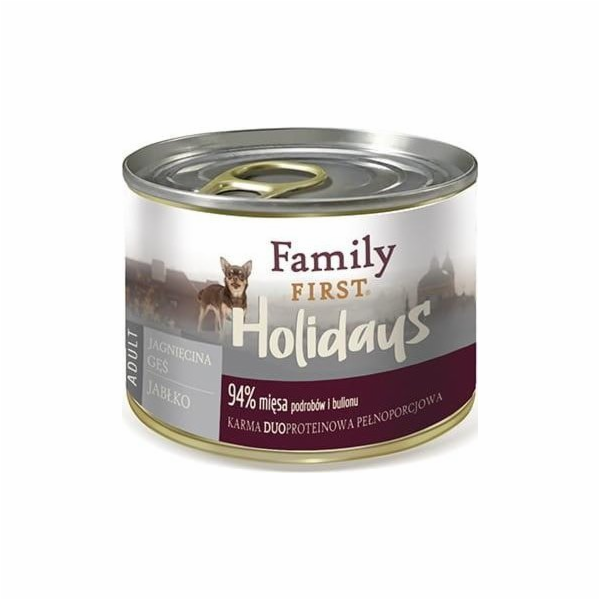 FAMILY FIRST Small Lamb goose apple - Wet dog food - 200 g