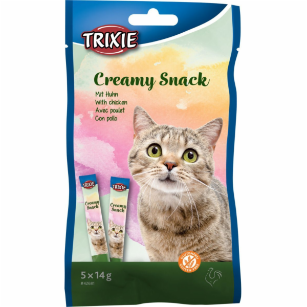Trixie Krémová přesnídávka kuře, pamlsek, pro kočky, 5 x ...