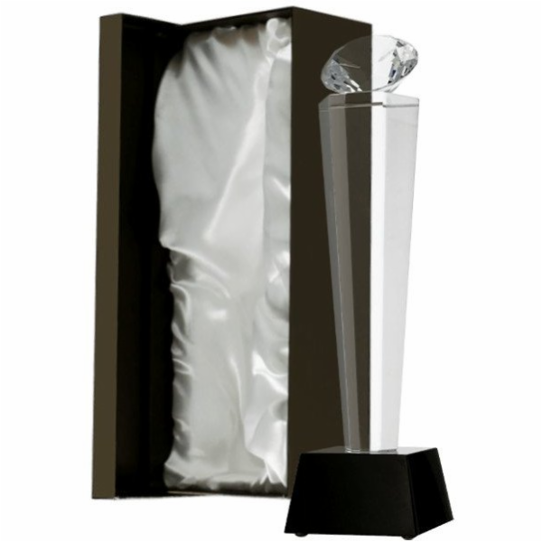 Victoria Sport Glass Trophy s pouzdrem - srdce