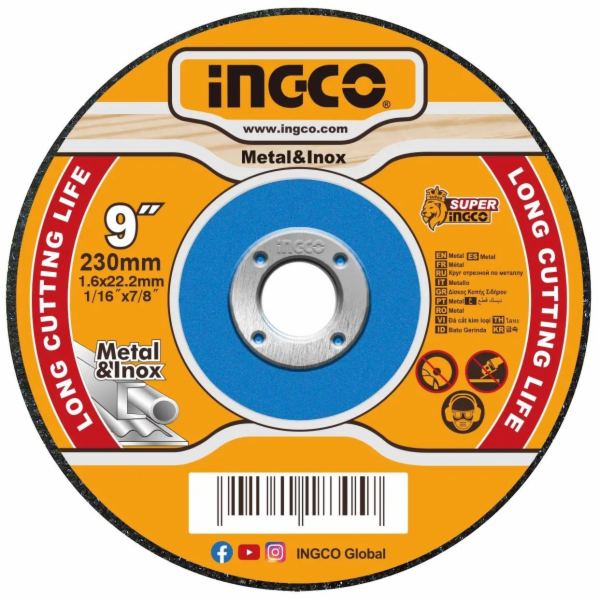 Ingco MCD162301 Kotouč řezný kov 230x1,6x22,2mm