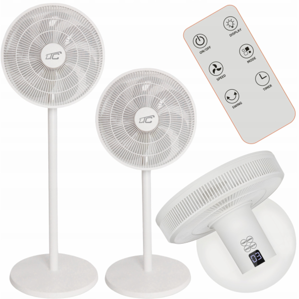 LTC 12, 45W STOJANOVÝ VENTILÁTOR, DIGITÁLNÍ DISPLEJ, DÁLK...