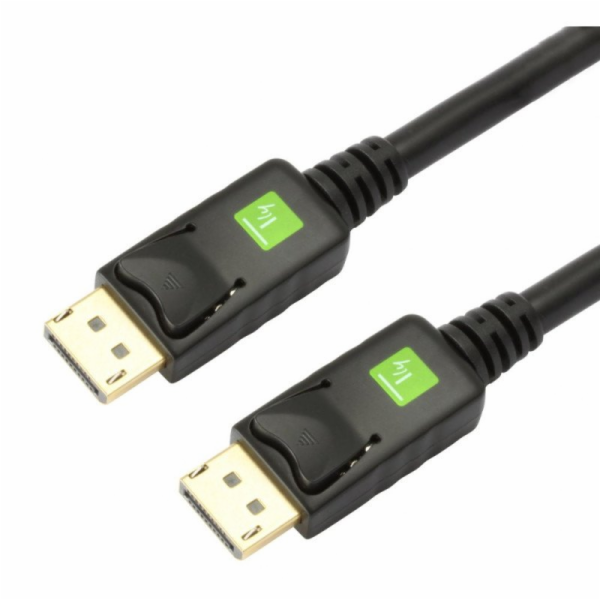 Kabel monitorowy DisplayPort / Displayport M/M czarny 10m