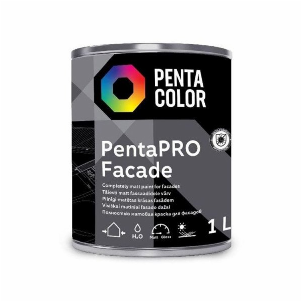 Barva Pentacolor Pentapro Facade, bílá, 1l